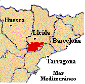 Mapa Les Garrigues